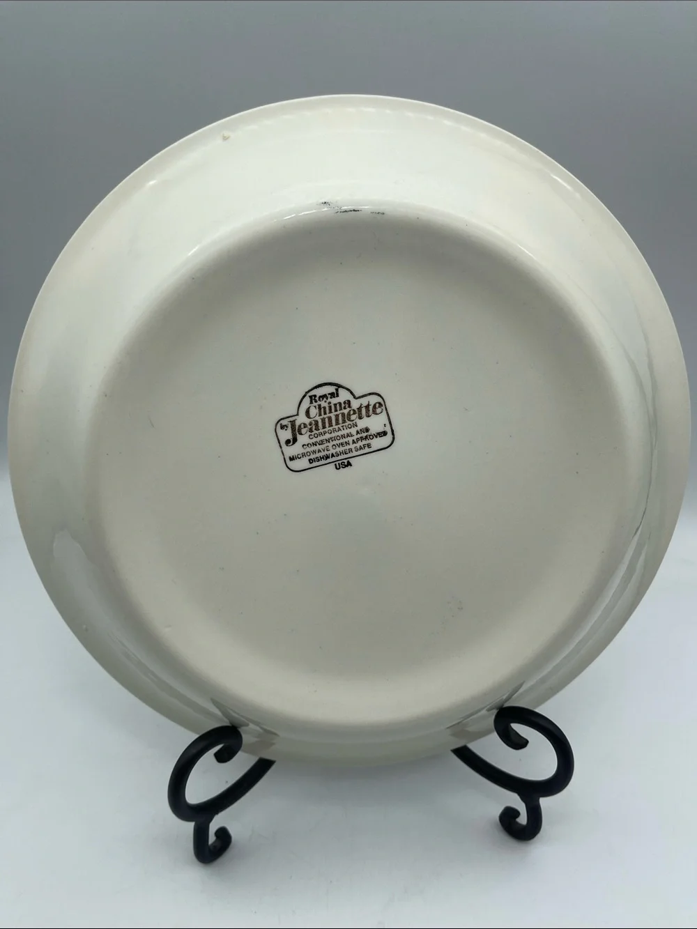 Vintage Cherry Pie Recipe Dish Plate Royal China by Jeannette Collectible